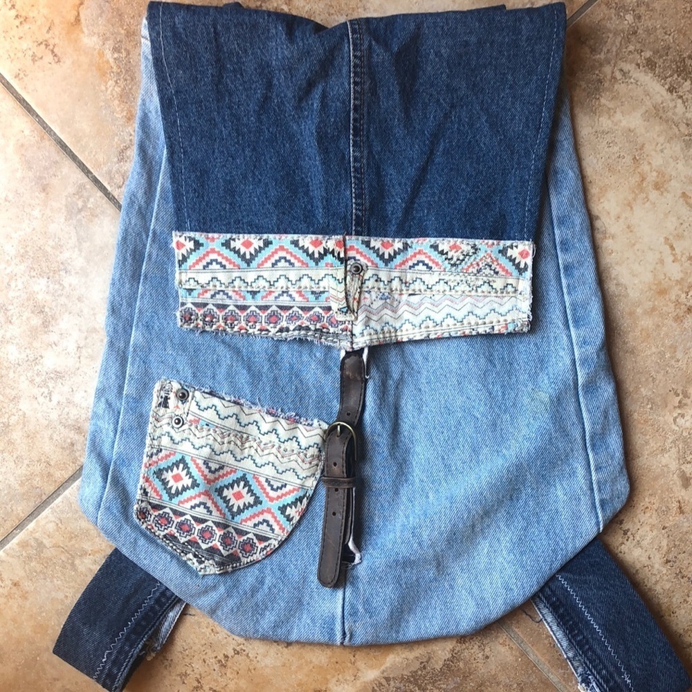 Boho hippie Handmade packpack